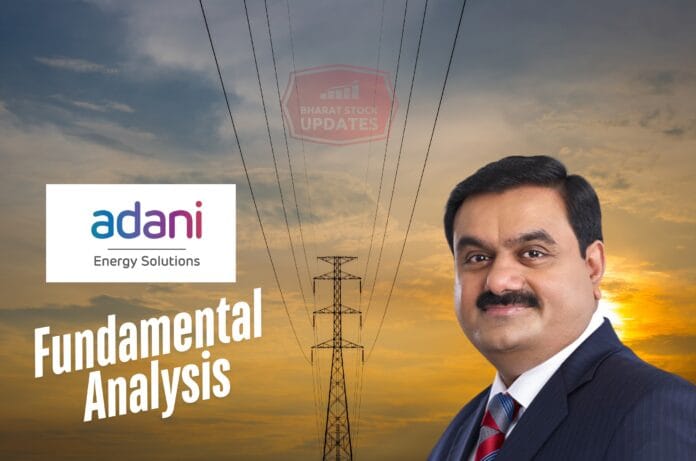 Adani Energy Solutions fundamental analysis report with financial insights and growth prospects, exclusively on BharatStockUpdates