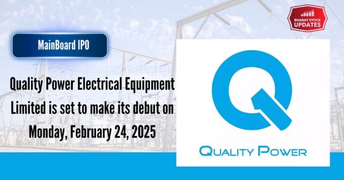 Quality Power IPO Listing event featuring Quality Power Electrical Equipment Limited details